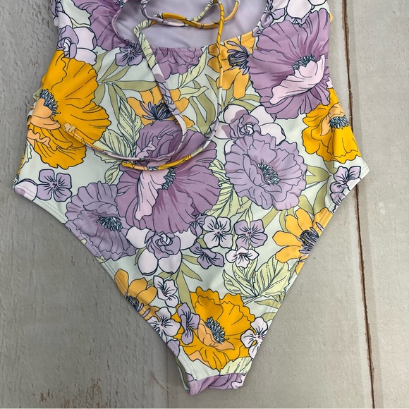 NWT Women's One Piece Swimsuit High Neck Tummy Control Swimwear Bathing Suit S - Picture 12 of 17